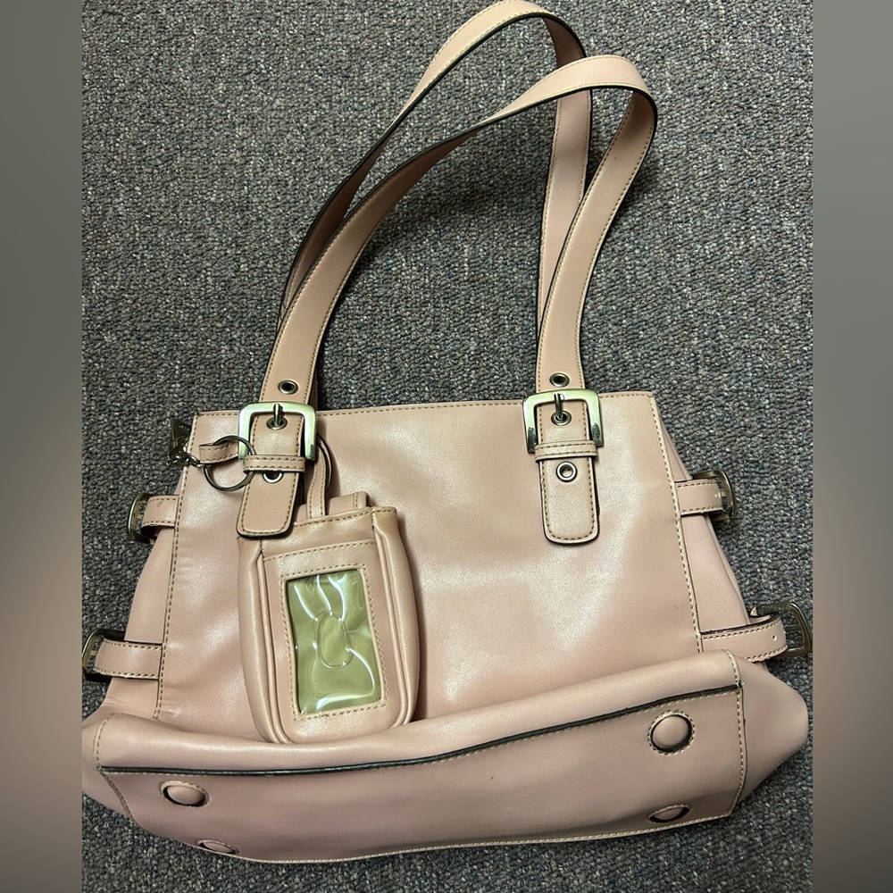 Vintage Nine West  Women’s Rose Pink Handbag Sz 10/13.Makeup&small Phone Cases